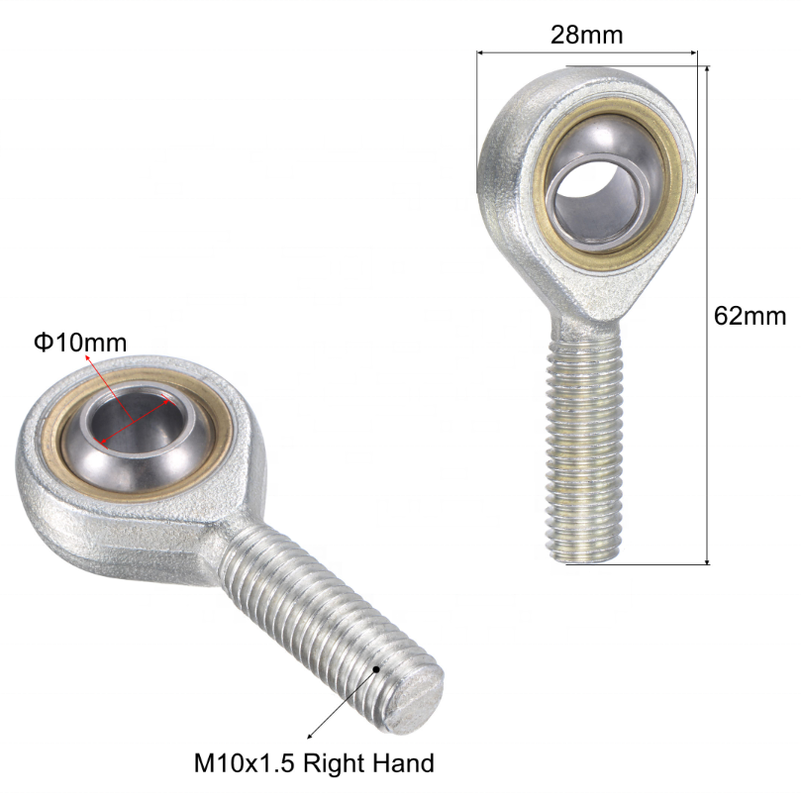 SA TK Rod End Spherical Bearing 5-80 mm Bore Size Corrosion Resistant 
